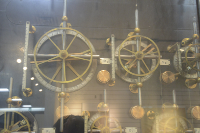 Pulleys which represent the moon's and the sun's attraction terms