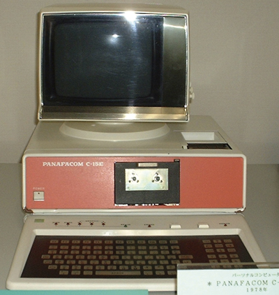 PANAFACOM C-15E was the enhance model of 1978 released C-15, equipped with 16bit microcomputer chip, and one of the pioneers of personal computer