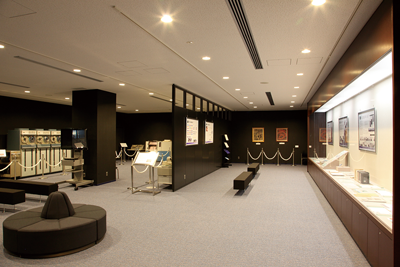 Interior view of Kyoto Sangyo University Gallery