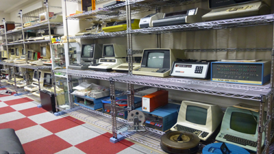 The exhibits at the Microcomputer Museum are arranged in chronological order of each product's release